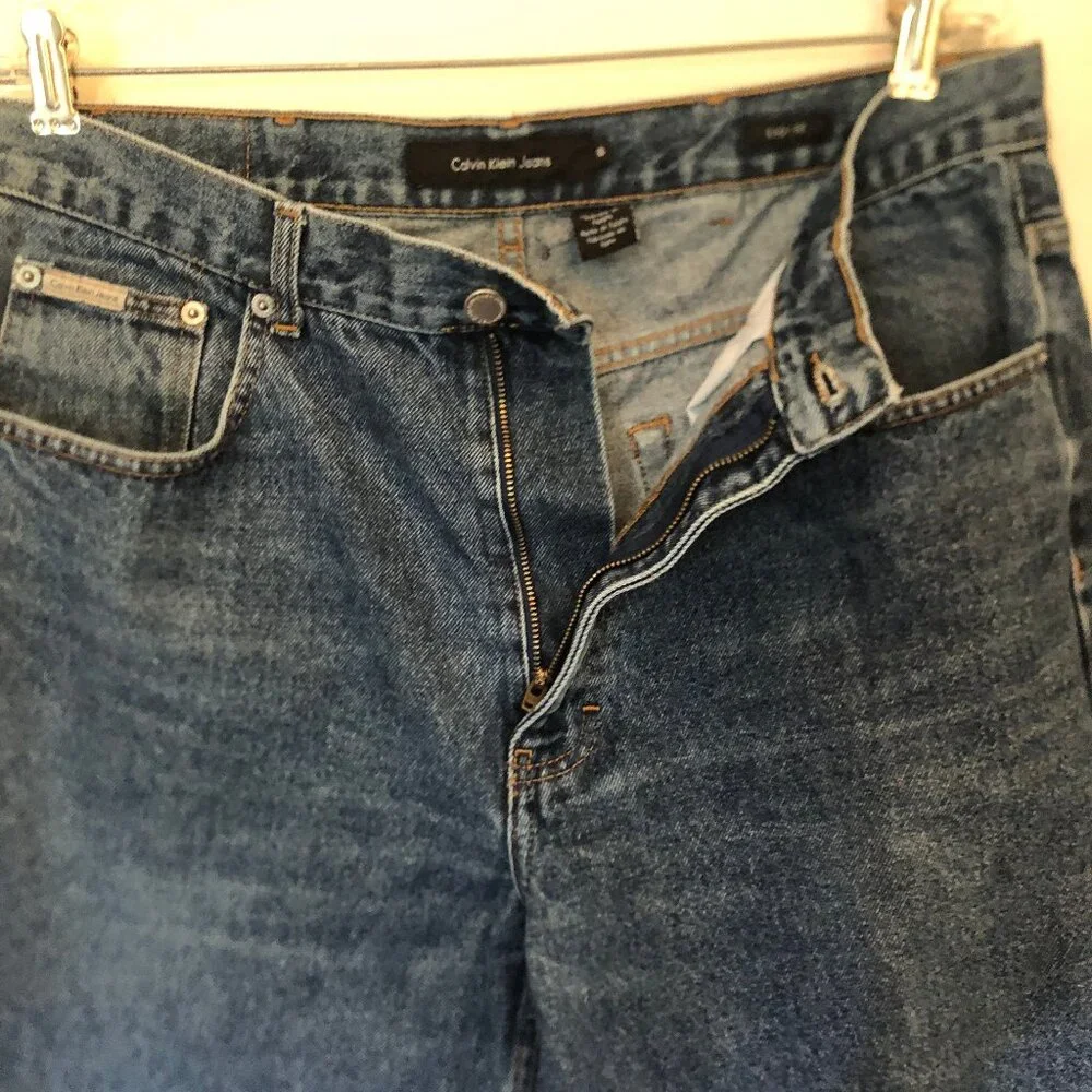 VINTAGE Calvin Klein men's Easy Fit Double Stone Wash jeans sz waist 36
